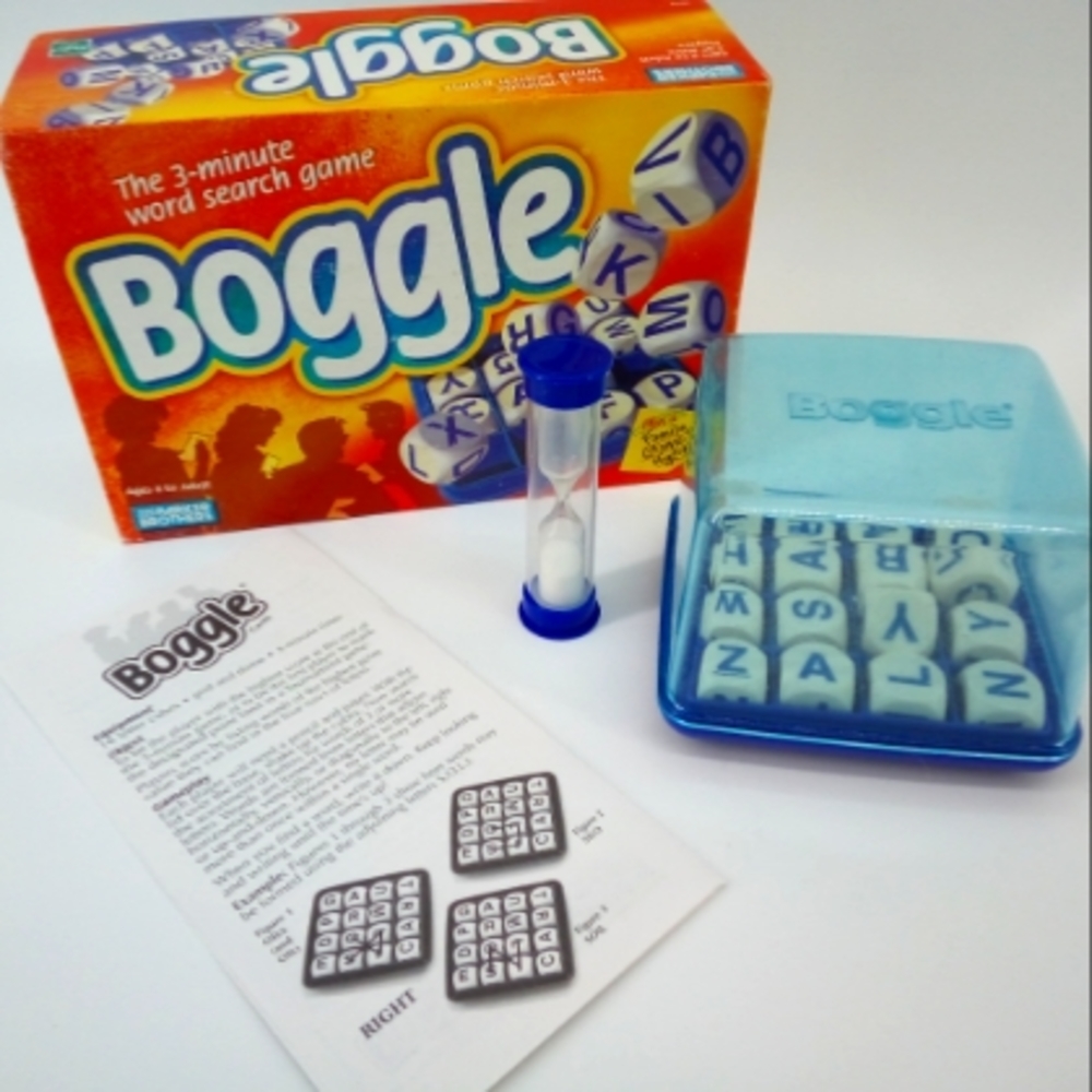 Boggle Complete Parker Brothers 8+ Instructions Included Road Trip Game Night